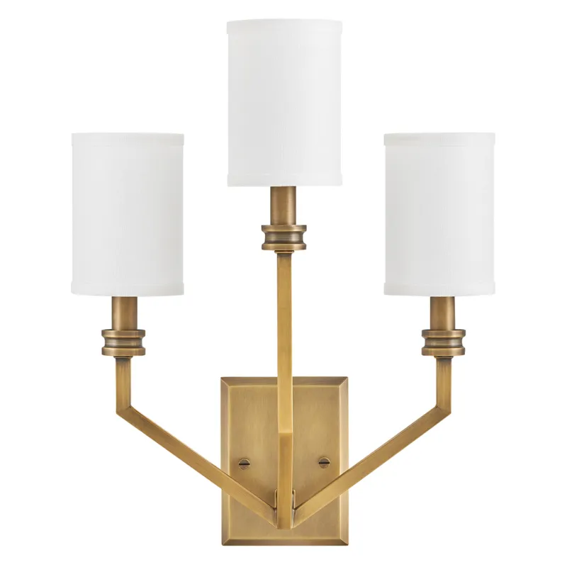 Ostatnie sztuki MOORE brass HK-MOORE-WB3-HB Hinkley Lighting