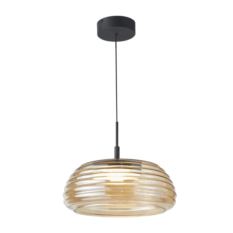 Dostępne od ręki LOCULI amber I PND-24040-BK-AMB Italux