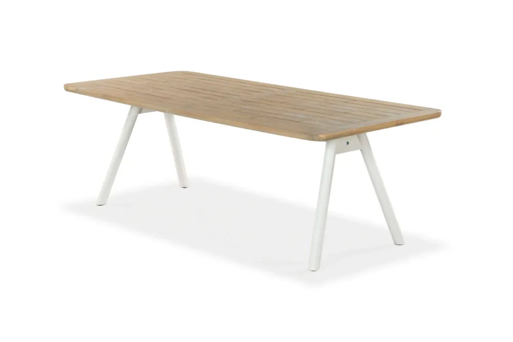 Kunesti Stół ogrodowy Grab the moment drewniany blat szer. 220 cm Darmowy zwrot
