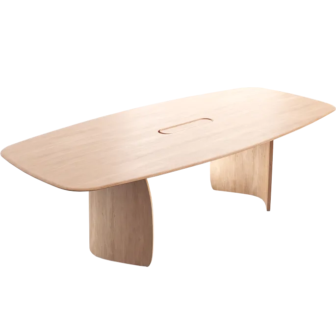 Sprawdź teraz Mobitec Stół dębowy Dolmen 100x240 cm wersja blatu Top Access kształt owalny