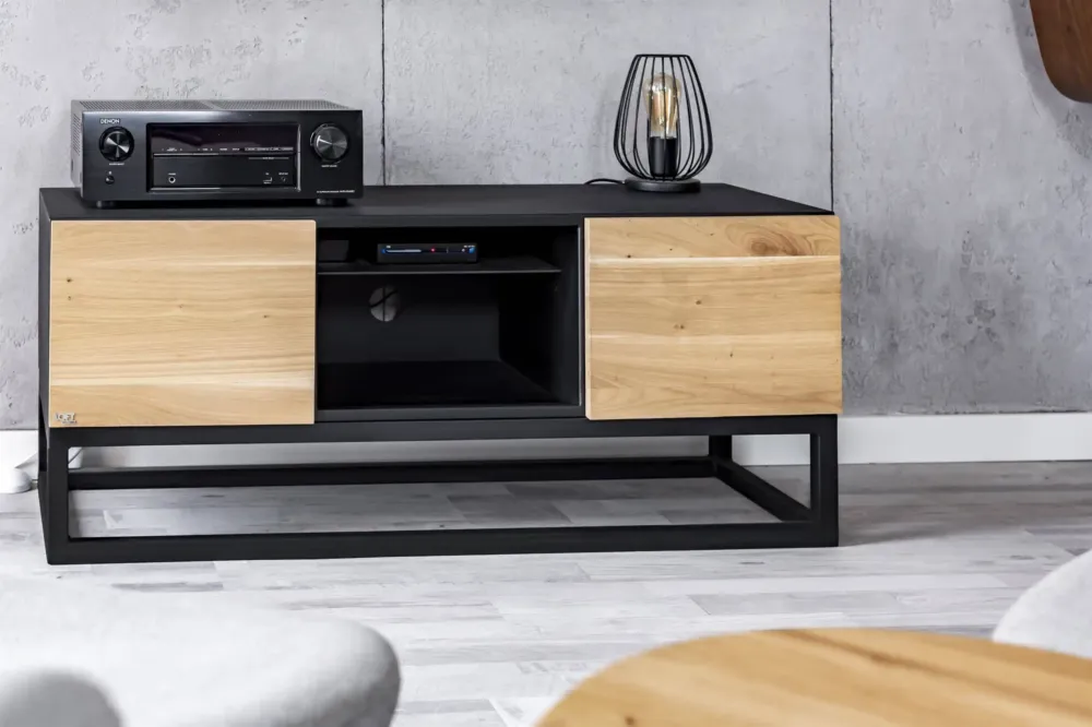 Loft Decora Szafka RTV Ltv drewniana szer. 225 cm Popularny