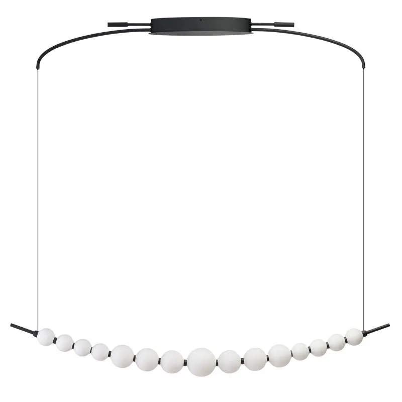 Lampa wisząca PERLA PENDANT LINE 3-STEP DIMM Czarna Bezpieczne zakupy