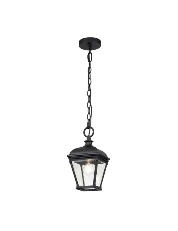 Wysoka jakość Elstead Lighting Średnia latarnia wisząca Bayview - 1 źródło światła IP44 BAYVIEW-8M-BK