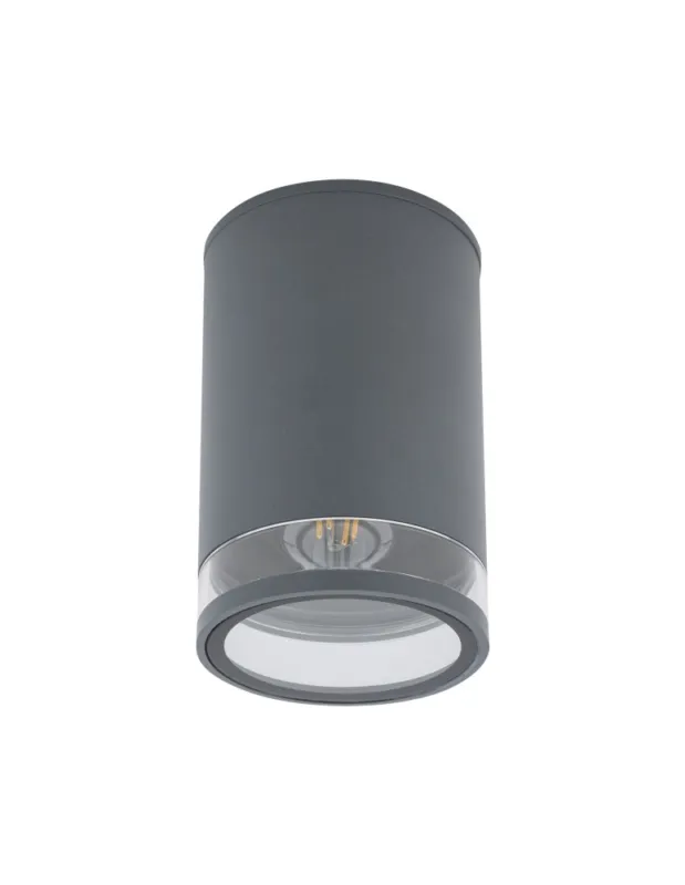Nowość Nowodvorski ROCK PRO Zewnętrzna Sufitowa Plafon Max moc 25W only LED E27 Grafitowy 10687