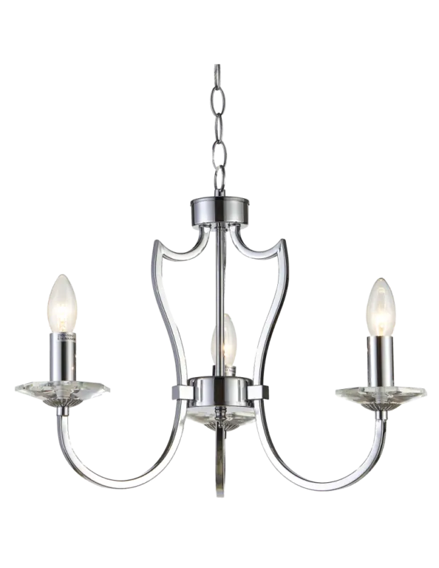 Dostępne od ręki CosmoLight Lampa wisząca RIGA P03755CH