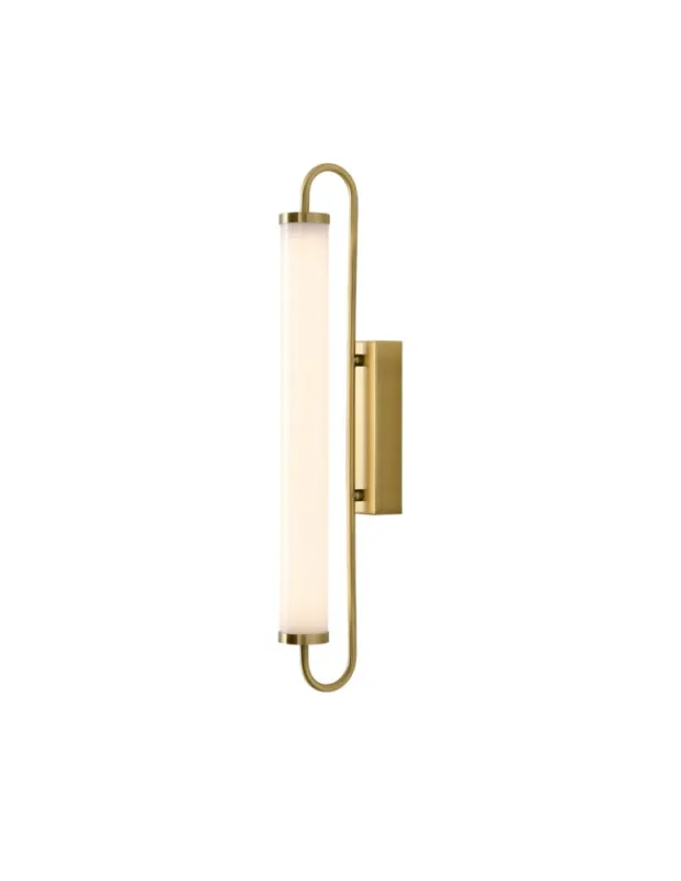 YASKR Kinkiet Olendria 1xLED IP 44 złoty WL0119-M 5.2 cm Złoty Ostatnie sztuki