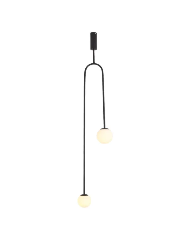 Step into Design Lampa wisząca LOOP czarna 123 cm Szybka dostawa