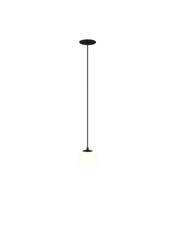 Maytoni Luna Lampa Wisząca Kula LED 5W 300lm 3000K Czarny, Biały P039PL-5W3K-10INS-B Najlepsza cena