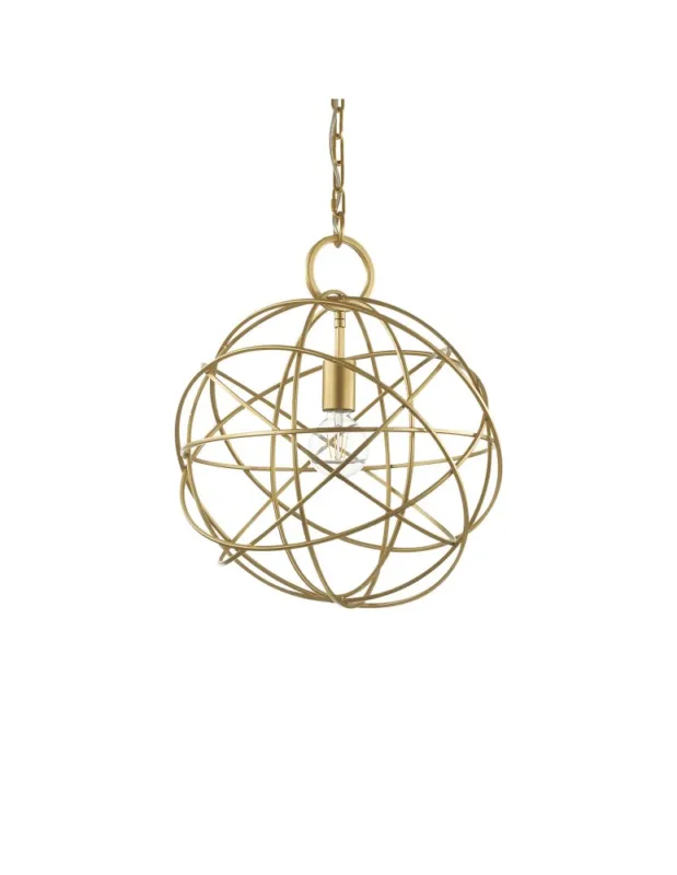 Bezpieczne zakupy Ideal Lux Lampa Wisząca KONSE SP1 Złoty 155968