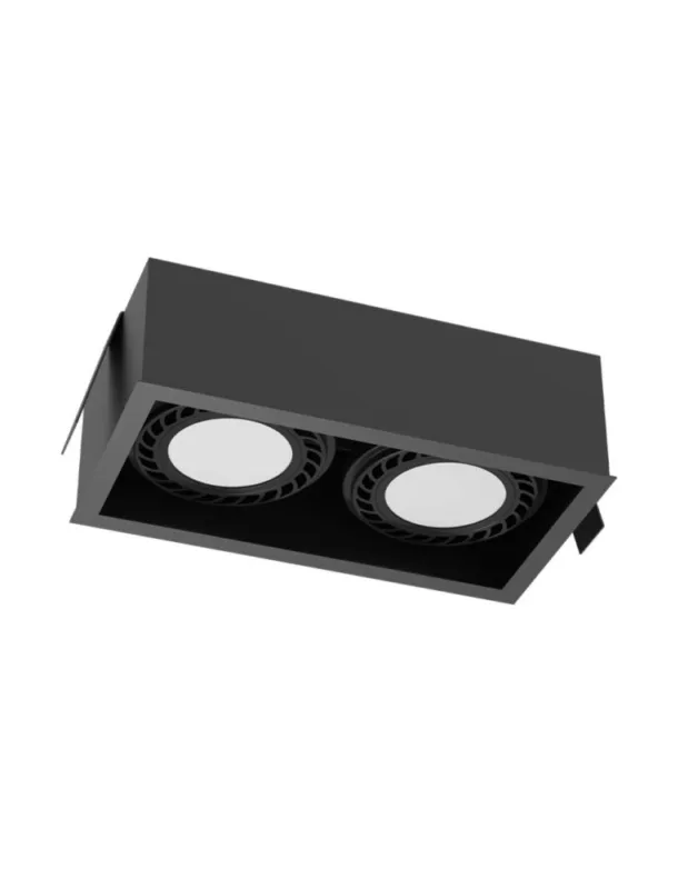 Wyprzedaż Brosline Lampa wpuszczana Cage in 1-2 - Czarna 3274