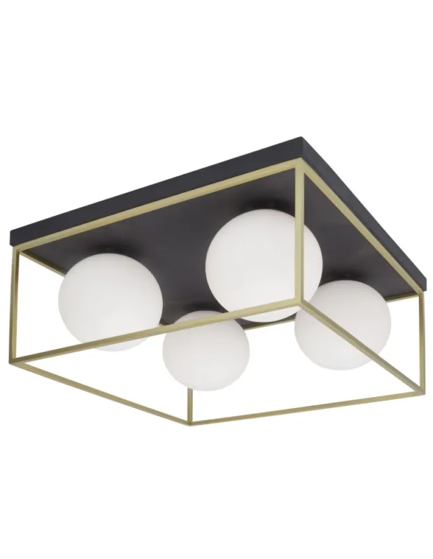 Luces Exclusivas PLATA Sufitowa 4xE14 LED mosiądz LE41787 Hit cenowy