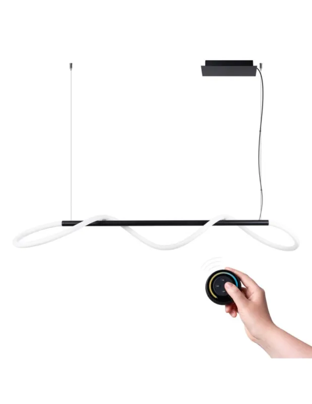 Thoro Lampa wisząca GALAKSE 148 czarna LED 2700-6500K TH.280 Taniej