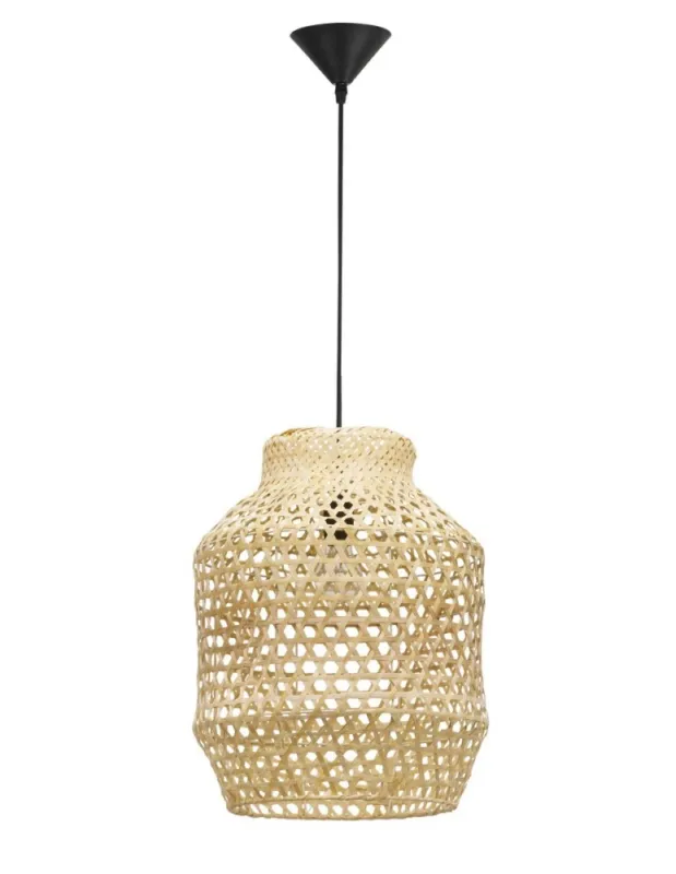 Wybór klientów Luces Exclusivas PALMAS Wisząca 1xE27 LED naturalny ratan LE42124