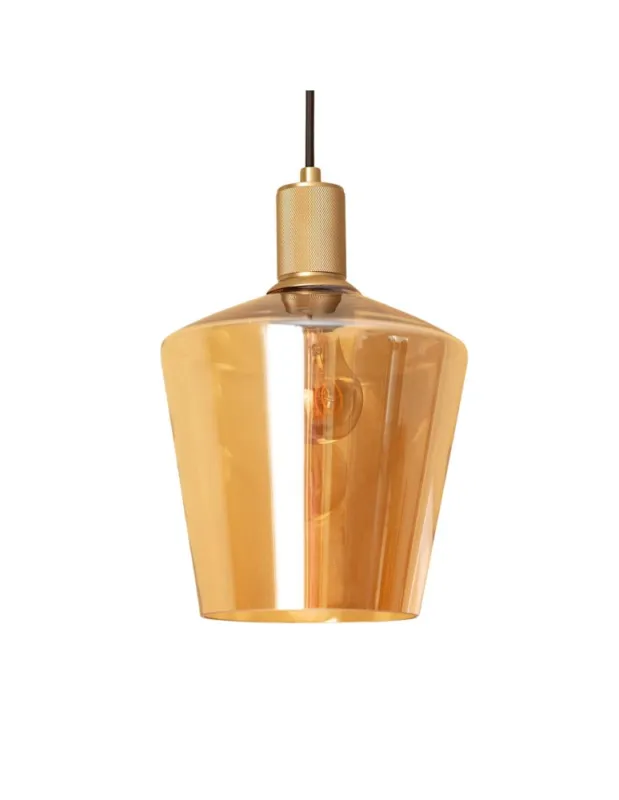 Rabat Abruzzo Lampa Wisząca Szklana kielich E27 20cm Ogi ABR-LWOGI