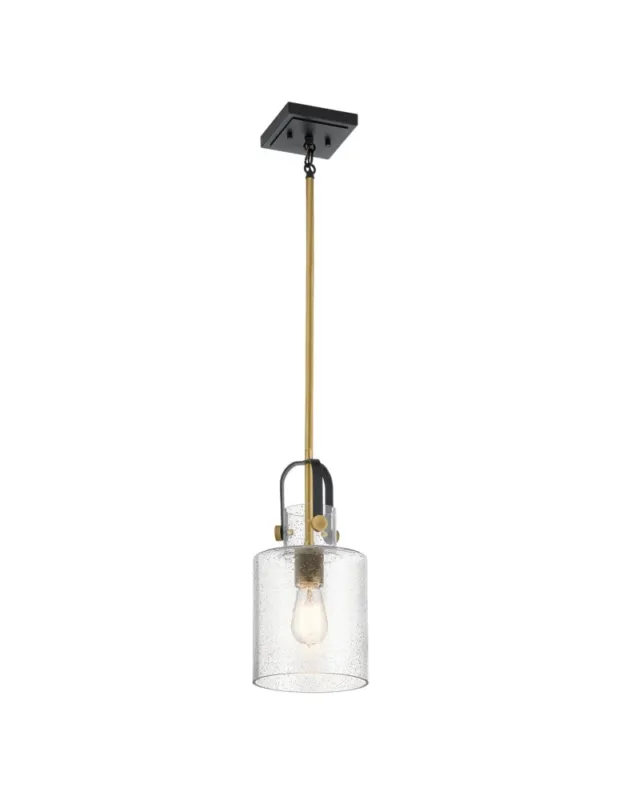 Sprawdź teraz Quintiesse Lampa wisząca Kitner - 1 źródło światła - Naturalny mosiądz Elstead Lighting QN-KITNER-P-NBR