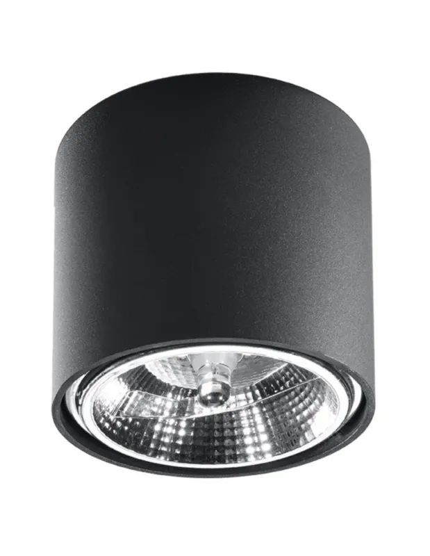 Sollux Plafon TIUBE czarny SL.0697 Nie przegap