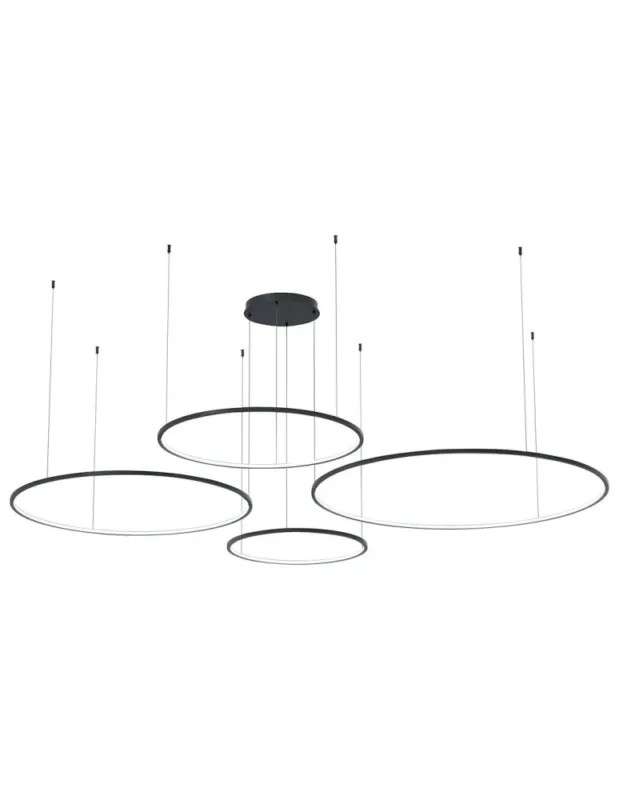 Bezpieczna płatność Milagro Lampa wisząca Saturno Black 120W LED ML0848