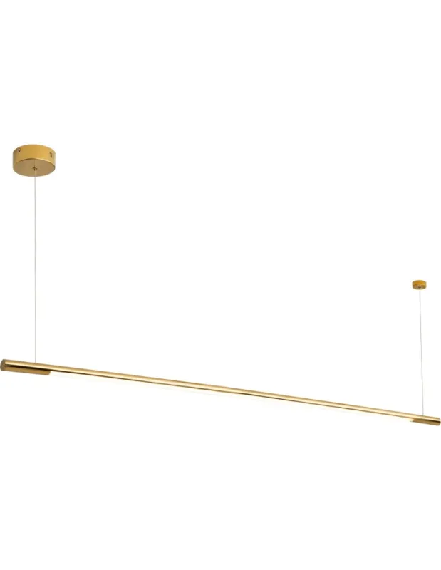 Ograniczona ilość Maxlight Lampa Wisząca Organic Horizon 150cm Złota P0360
