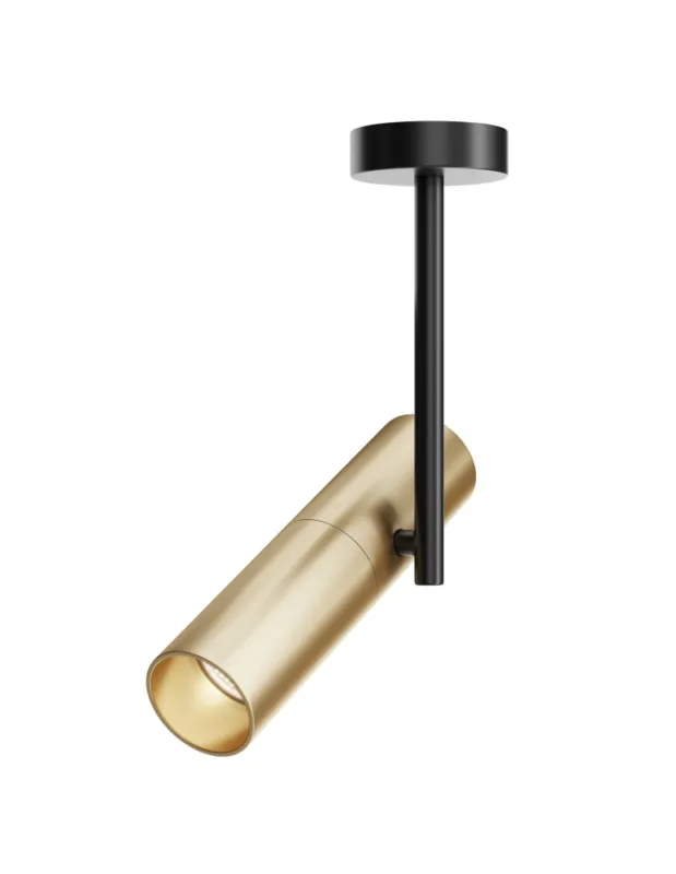 Maytoni Elti Lampa Sufitowa 1xGU10 50W Czarny, Złoty C020CL-01GB Ostatnia szansa