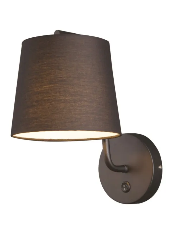 Maxlight Kinkiet Chicago Czarny + Czarny Abażur W0194 Wyjątkowa oferta