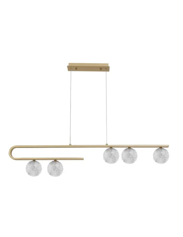 Luces Exclusivas PASTO Wisząca 5xG9 LED złoty mosiądz LE41735 Najlepsza cena