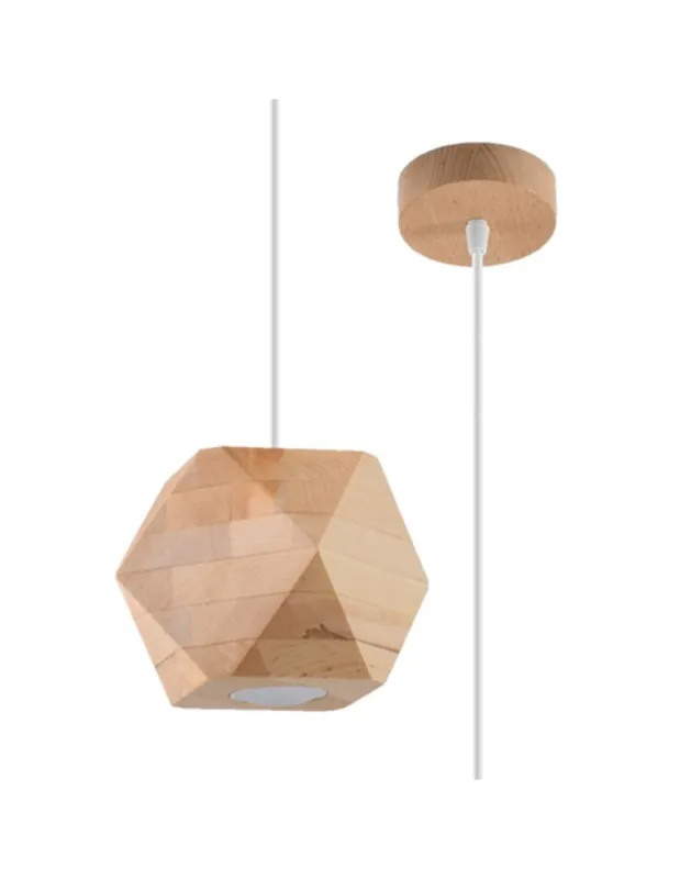 Sollux Lampa wisząca WOODY naturalne drewno SL.1011 Super okazja
