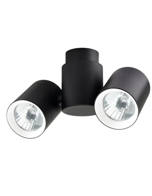 Light Prestige Boston 2 czarny z białym ringiem GU10 czarny LP-741/2W BK/WH kolory-swiatla.pl Wysoka jakość