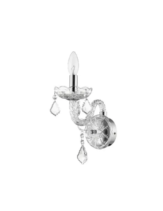 Nowość Light Prestige Cristallo kinkiet E14 transparentny LP-2940/1W kolory-swiatla.pl