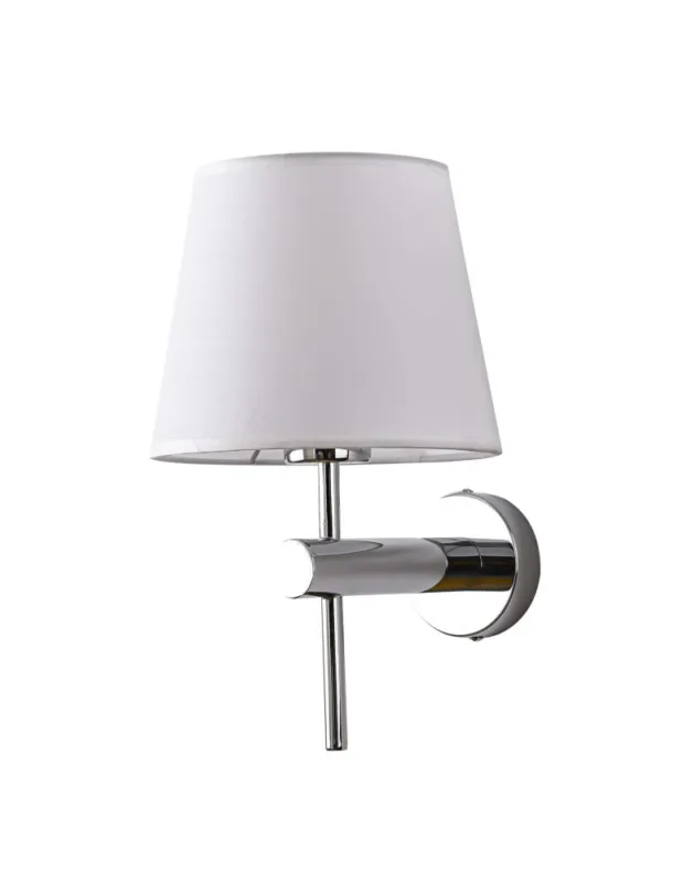 Promocja Light Prestige Tivoli kinkiet chrom E27 srebnry/biały LP-1133/1W CH kolory-swiatla.pl