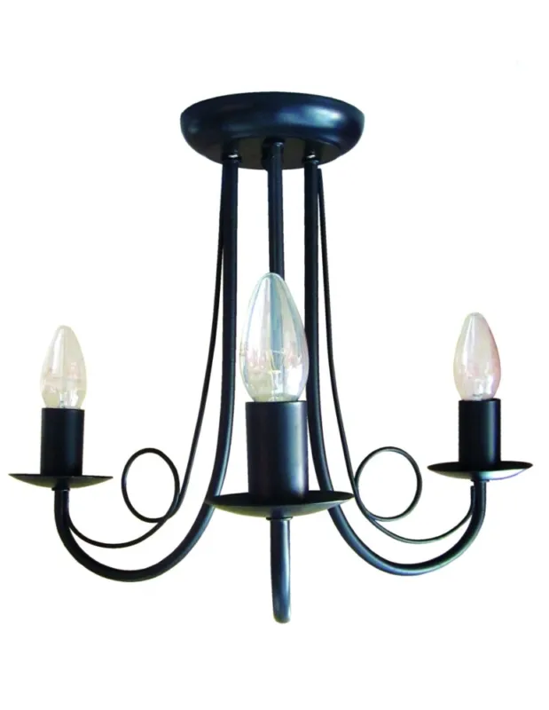 Oferta limitowana Light Prestige Perła 3 wisząca czarna 3xE14 czarny LP-020/3P black kolory-swiatla.pl