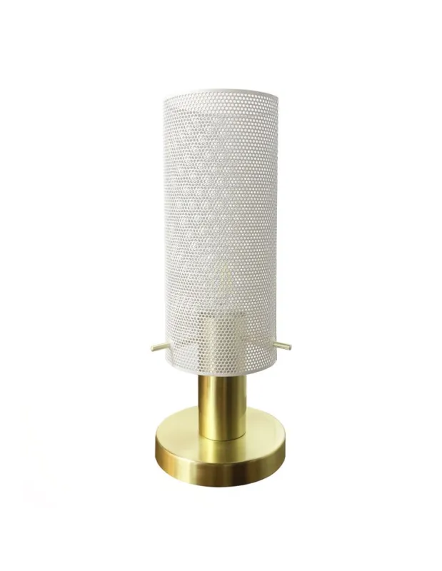 Nowy Light Prestige Lampa stołowa Tirana 1xE27 biała LP-945/1T WH