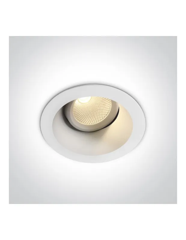 Szybka dostawa One Light Wpust lampa LED biała Koropi 11107FD/W/C kolory-swiatla.pl