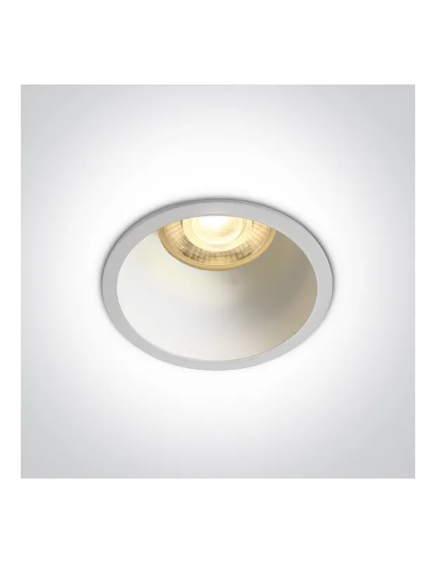 Dostępne od ręki One Light ALEWGA wpust stały 10W GU10 biały 10105AD/W/W
