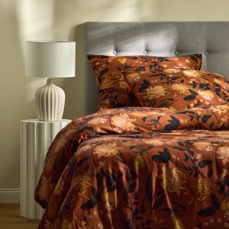 Bestseller Komplet pościeli z bawełny satynowej Zitronett 200x220 cm z 2 poszewkami 70x80 -