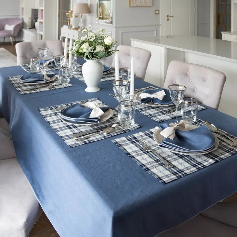 Lniany obrus Royal Blue – 150 × 250 cm - Tylko dziś