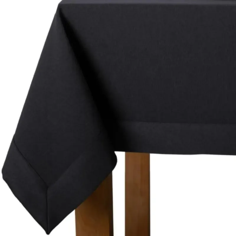 Obrus Premium Maxima czarny mankiet 5cm - 120x120 cm - czarny - Zamów dziś