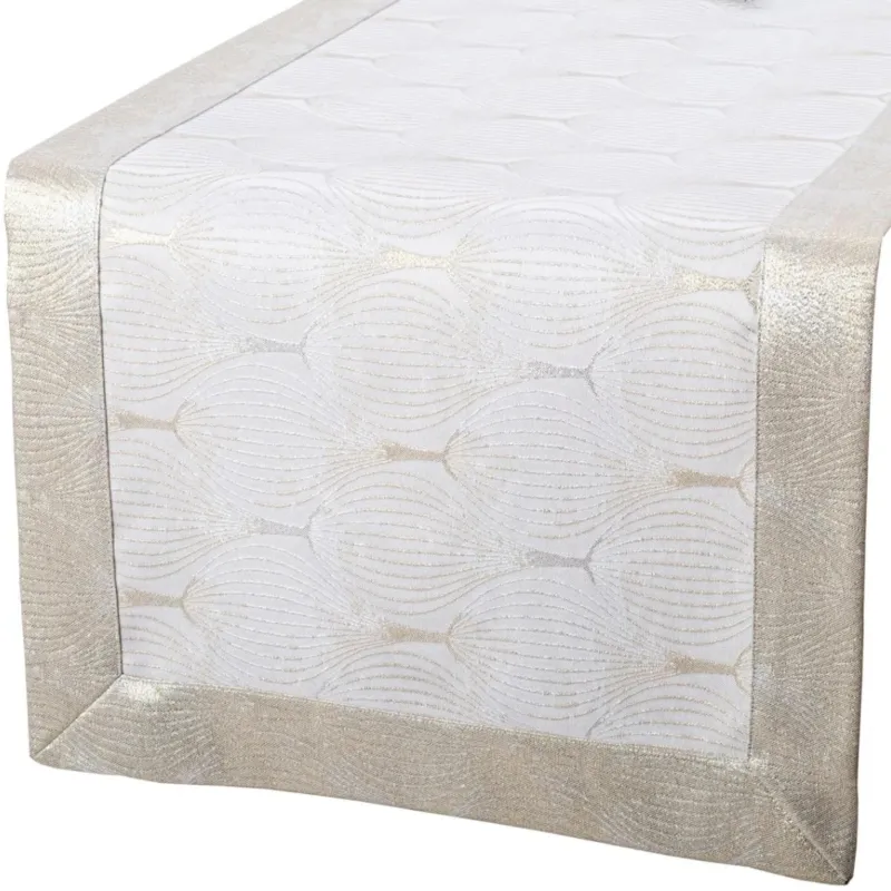 Ekspresowa dostawa Bieżnik plamoodporny LZS-33022 - 40x140 cm - złoty -