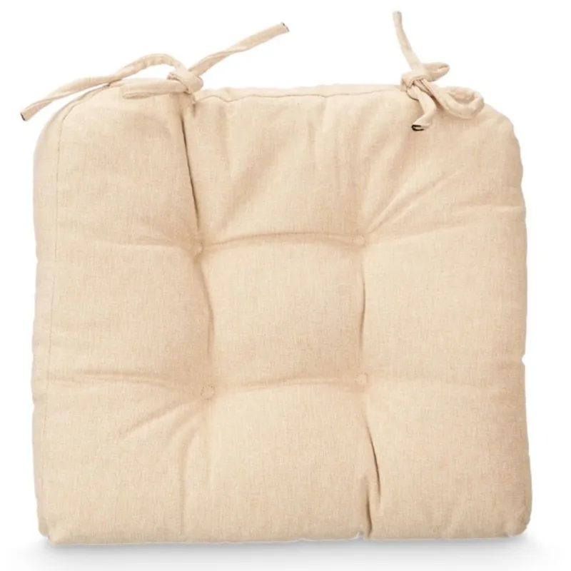 Poduszka na krzesło 40x40x7 cm PUDE beżowa - Cena promocyjna