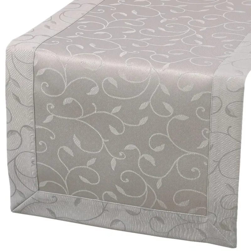 Bieżnik Dafne szary (3267) O5 - 40x200 cm - szary - Wyprzedaż