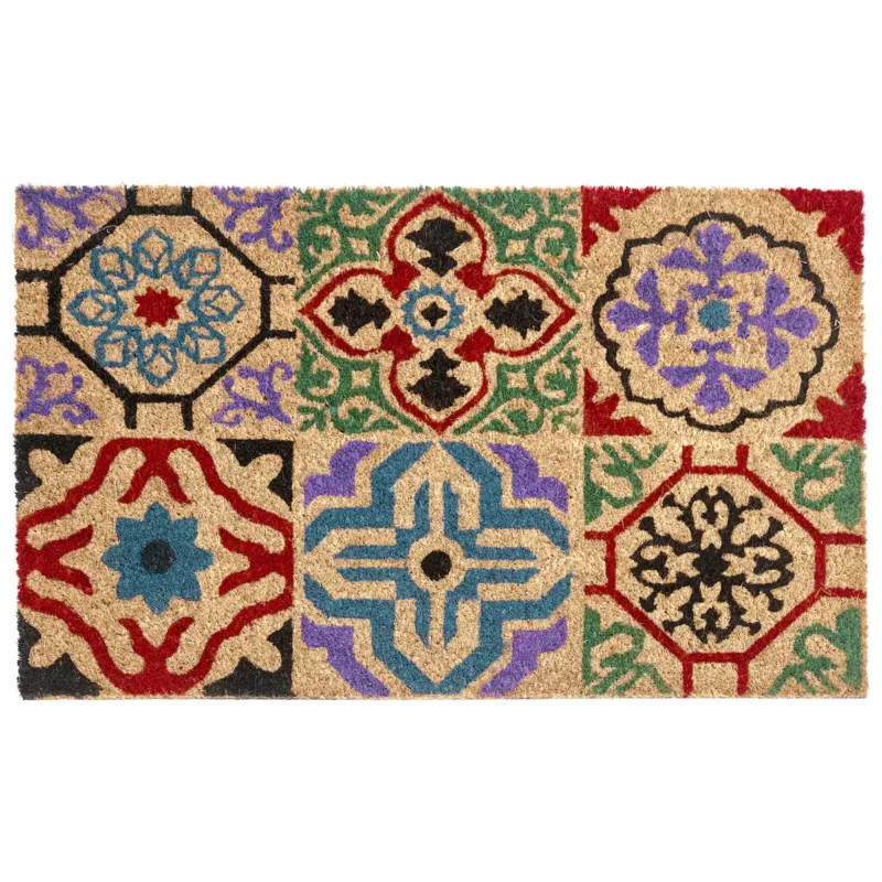 Wybór klientów Wycieraczka NAUKATI Kolorowy 45 x 75 cm Włókno kokosowe -