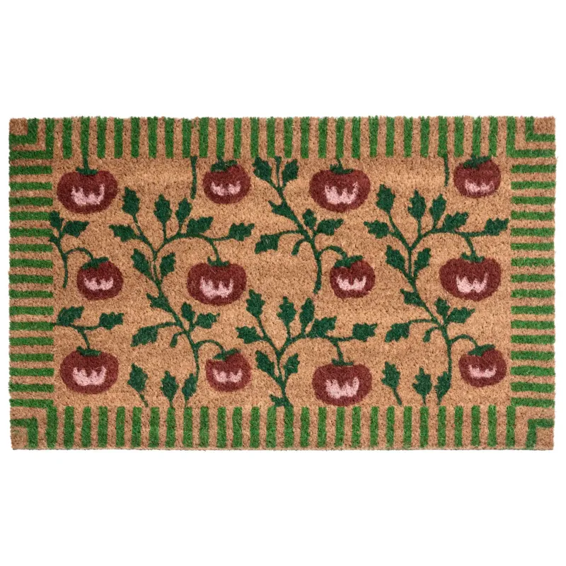 Sprawdź teraz Wycieraczka KNIK Naturalny 50 x 80 cm Pomidor Włókno kokosowe -