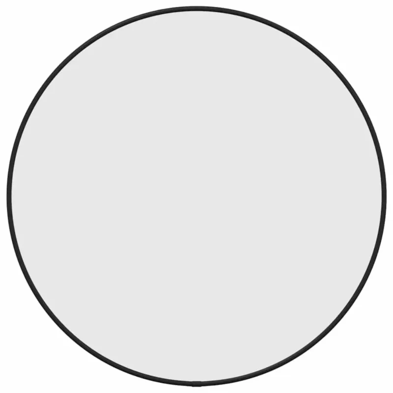 Wyjątkowa oferta vidaXL Lustro ścienne, czarne, Ø 50 cm, okrągłe -