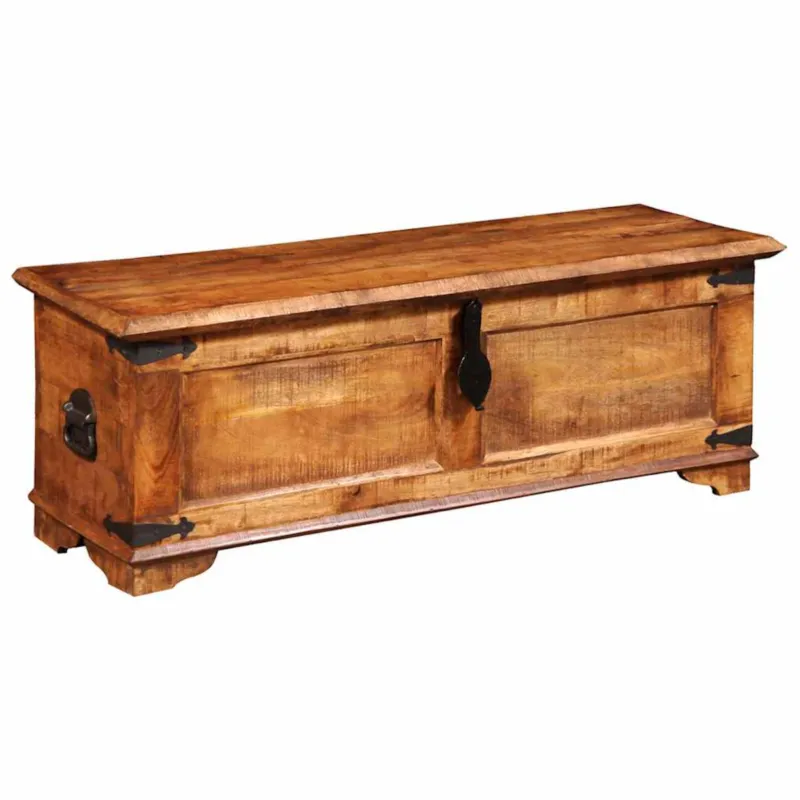 Oferta czasowa vidaXL Skrzynia z surowego drewna mango -