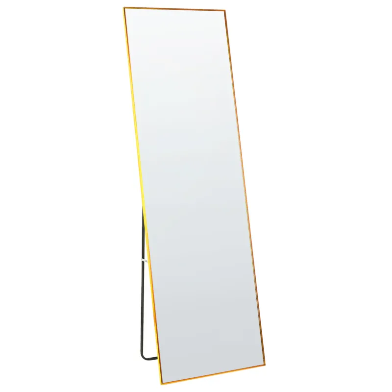 Lustro stojące BEAUVAIS 156 cm Metal Złoty - Nie przegap
