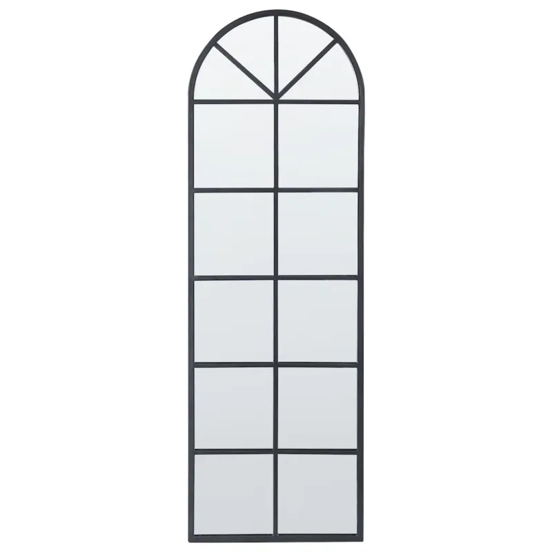 Niska cena Lustro ścienne BROUAGE 40 cm 120 cm Metal Czarny -