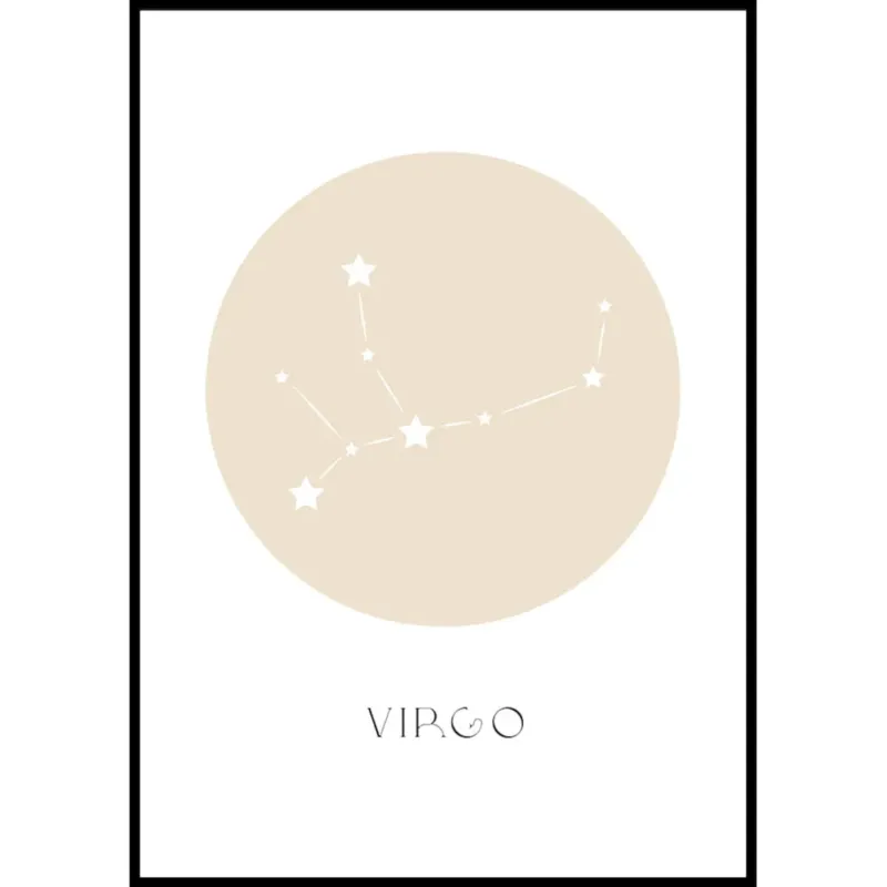 plakat znak zodiaku 2 panna 21x30 cm - Okazja