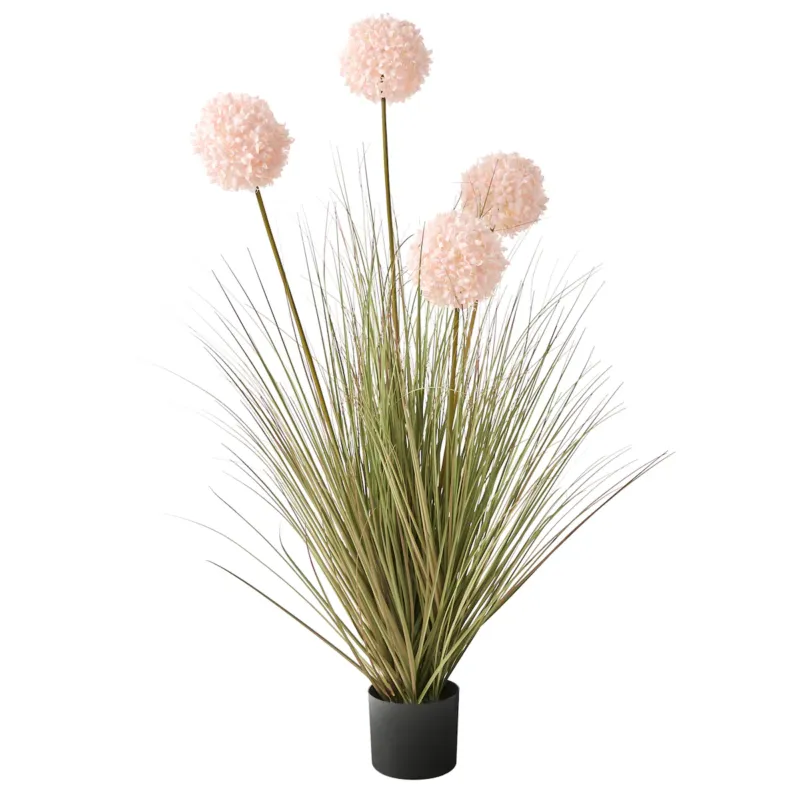 Darmowy zwrot Sztuczna roślina SNOWBALL BUSH 120 cm Różowy -