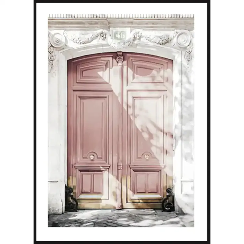 Poster Story, Plakat, Obraz - Różowe Drzwi, wymiary 70 x 100 cm - Wyjątkowa oferta