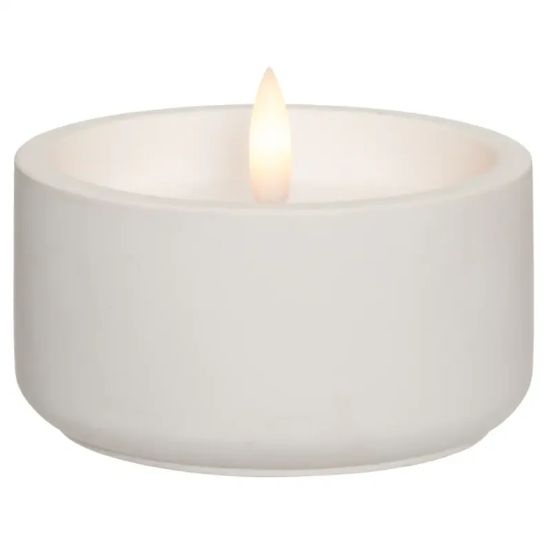 Rabat Świeca woskowa LED z płomieniem 3D, Ø 10 cm -