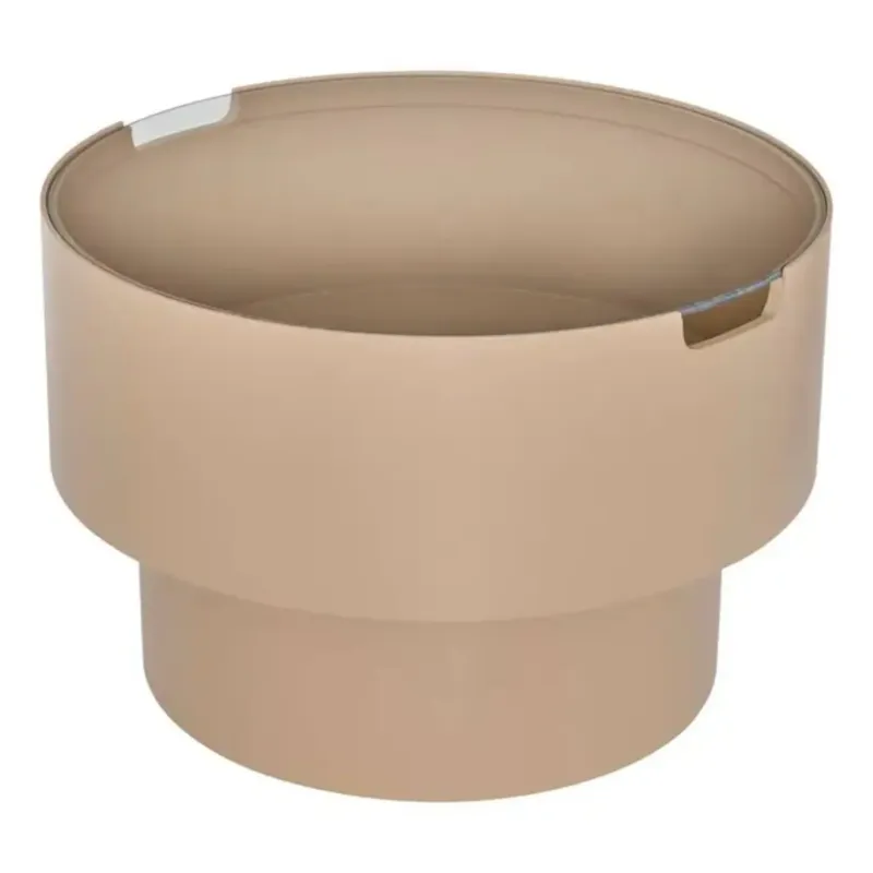 Wybór klientów Stolik pomocniczy, boczny, Ø45 cm, MDF, kawa z mlekiem, Karun -